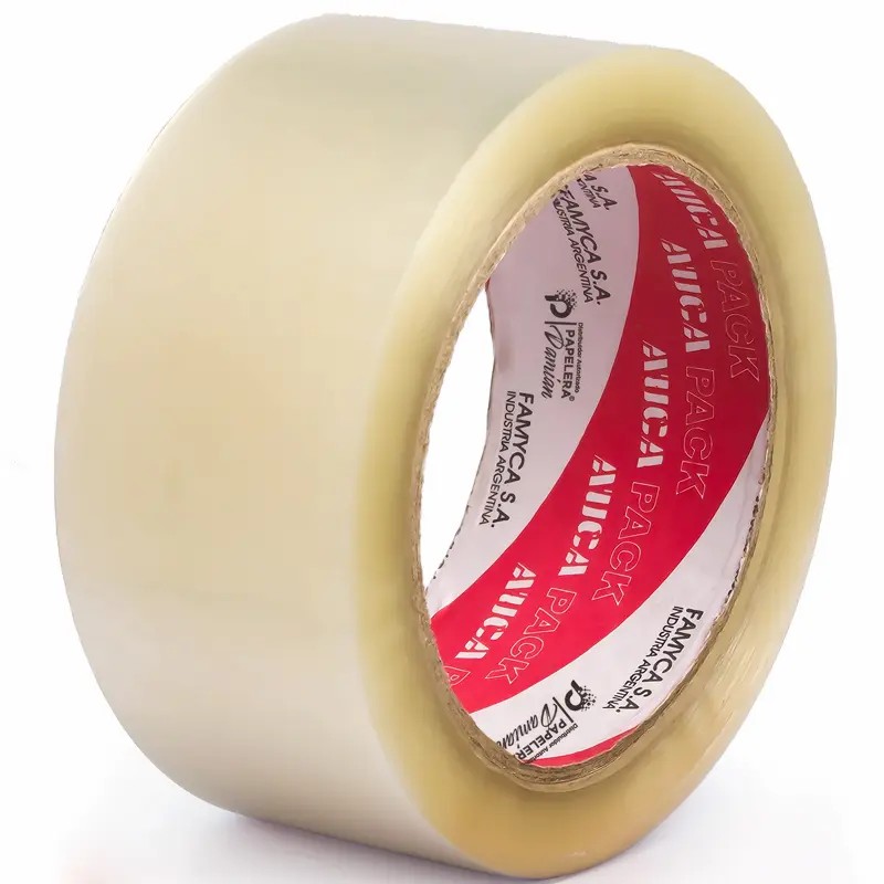 Rollo de cinta de embalaje transparente AUCA 48 mm x 100 m, por unidad