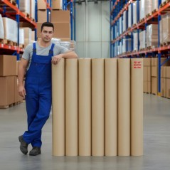 Stock mayorista de bobinas de papel kraft de 160 cm en Papelera Damián