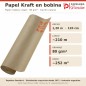 Papel kraft de 1,20 m de ancho desenrollado para forrar superficies grandes