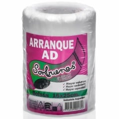 Bolsas de arranque 15x25 en rollo: alta densidad gruesa (25 micrones)
