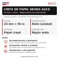 Especificaciones cinta de papel negra AUCA 24mm x 50m, usos y medidas Especificaciones cinta de papel negra AUCA 24mm x 50m, usos y medidas