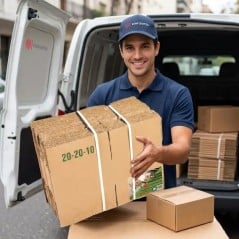 Cajas de Cartón 20x20x10 Corrugado Pack x100 - SonFuertes®