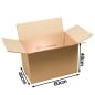 Caja de mudanza 60x40x40 cm de cartón corrugado kraft SonFuertes