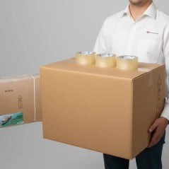 Interior de la caja de mudanza 60x40x40 con capacidad para 96 litros