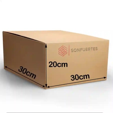 Caja de cartón cúbica 20x20x20 - SonFuertes®