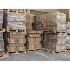 Pallets de cajas de cartón 30x30x20 en depósito, venta por mayor Papelera Damián