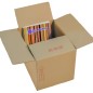 Caja de cartón 40x30x30 cm abierta mostrando su capacidad, 40 de largo por 30 por 30 — SonFuertes Caja de cartón 40x30x30 cm abierta mostrando su capacidad, 40 de largo por 30 por 30 — SonFuertes