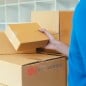 Cajas de cartón 20x20x10 SonFuertes usadas para preparar envíos de ecommerce Cajas de cartón 20x20x10 SonFuertes usadas para preparar envíos de ecommerce