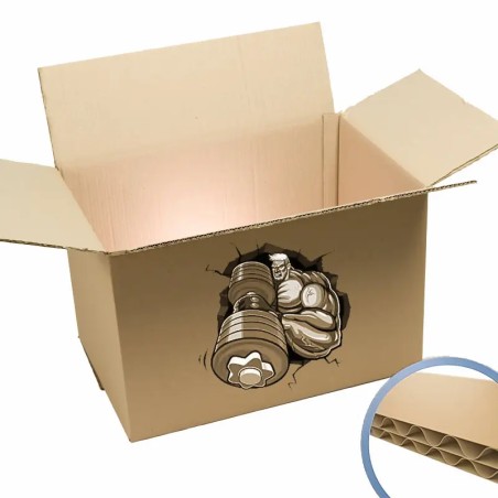 Caja de cartón 60x40x40 reforzada 7mm - Pack x10 - SonFuertes®