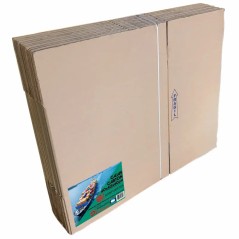 Cajas de cartón 60x40x40 reforzadas plegadas planas en pack de 10, listas para armar — SonFuertes