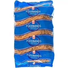 Bolsa de 1 kg de banditas elásticas Flexibands N°40 en caucho natural, presentación mayorista
