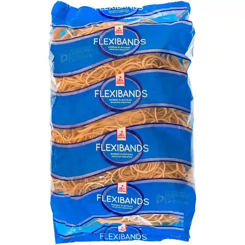 Bolsa de 1 kg de banditas elásticas Flexibands N°40 en caucho natural, presentación mayorista Bolsa de 1 kg de banditas elásticas Flexibands N°40 en caucho natural, presentación mayorista