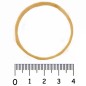 Cómo se mide la bandita elástica N°40: 40 mm de diámetro por 2 mm de ancho