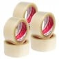 Pack de 6 rollos de cinta de embalaje AUCA transparente 48x100.