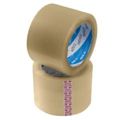 Cinta de embalaje ancha transparente AUCA 72 mm x 100 m, rollos.