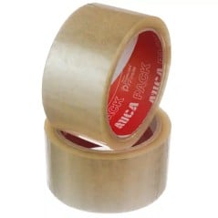 Cinta de embalaje AUCA transparente 48 mm x 50 m, rollo — Papelera Damián