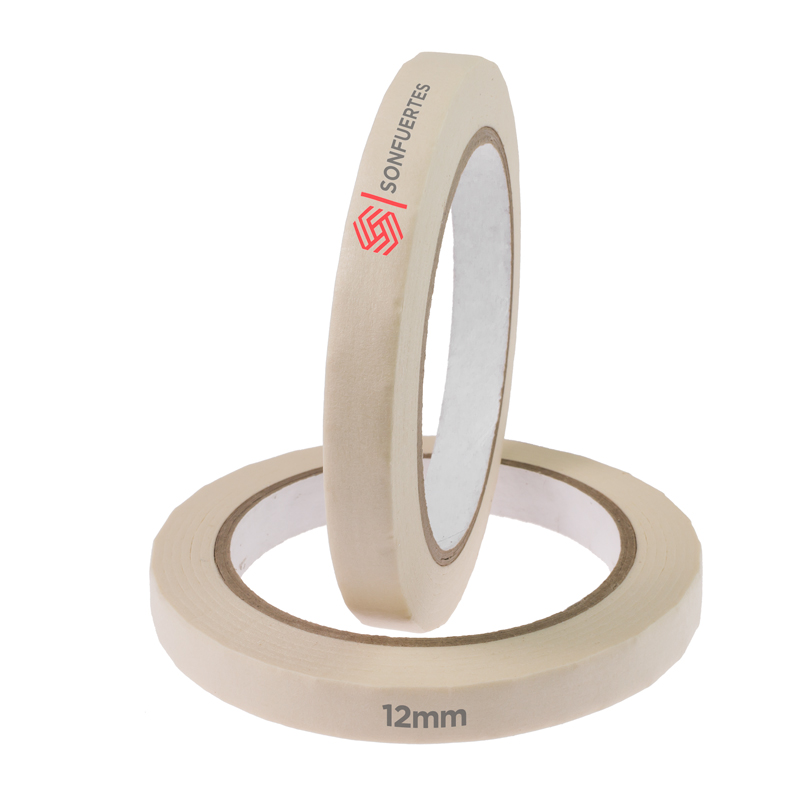 Cinta de papel 12mm SonFuertes 50 mt Caja 72 rollos adhesiva Cinta de papel 12mm SonFuertes 50 mt Caja 72 rollos adhesiva