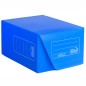 Caja de archivo plástica Oficio Plana 716 azul de 18 cm sobre fondo blanco, distribuidor Papelera Damián Caja de archivo plástica Oficio Plana 716 azul de 18 cm sobre fondo blanco, distribuidor Papelera Damián