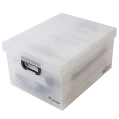 Caja plástica con tapa grande Plana 804 45,5x35,5x25,5 cm - Pack x10