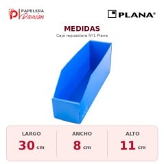 Caja repuestera organizadora plástica Nº 1 Plana — pack por 10 unidades