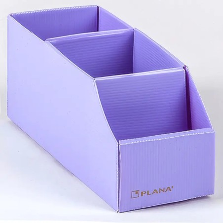 Caja Organizadora Multiuso Nº4 Plana con 3 Divisiones — Gaveta Repuestera Plástica 30x10x11 (Pack x10)