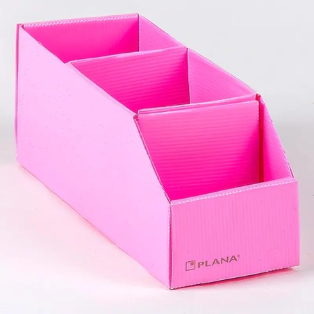 Caja Organizadora Multiuso Nº4 Plana con 3 Divisiones — Gaveta Repuestera Plástica 30x10x11 (Pack x10)