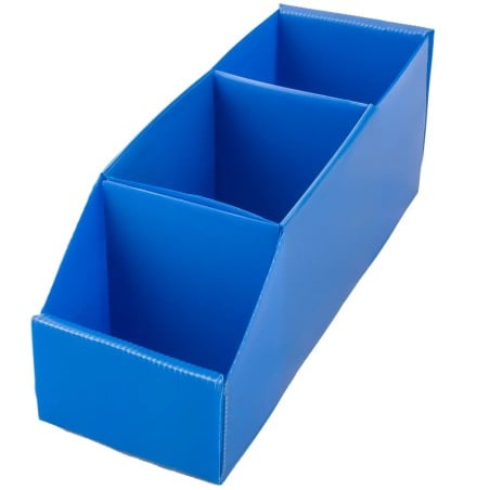 Caja Organizadora Multiuso Nº4 Plana con 3 Divisiones — Gaveta Repuestera Plástica 30x10x11 (Pack x10)