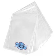 Bolsas de polipropileno 17x25 transparentes SonFuertes en pack de 100 unidades — Papelera Damián, distribuidora mayorista