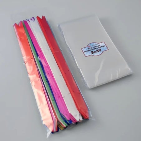 Bolsas de polipropileno 8x30 cm transparentes - Pack x100