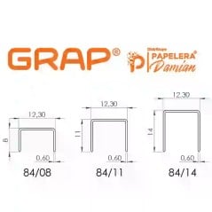 Grampas 84/11 para tapicería Grap caja x 12.500