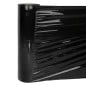 Rollo de film stretch negro de 50 cm tal como se recibe, sin etiqueta Rollo de film stretch negro de 50 cm tal como se recibe, sin etiqueta