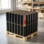 Palet de 80 rollos de film stretch negro cubritivo 50 cm SonFuertes, en dos capas de 40