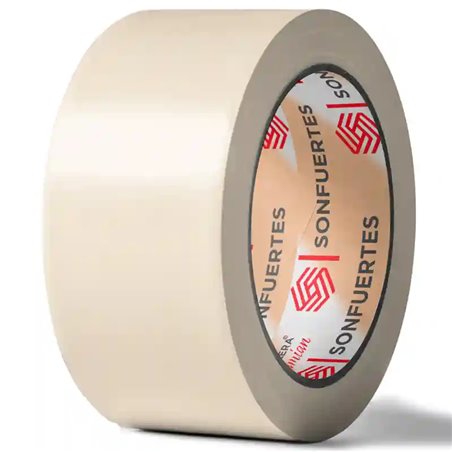 Cinta de papel 48mm SonFuertes 50 mt Caja 18 rollos adhesiva