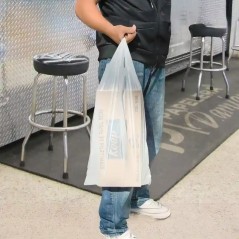 Bolsa camiseta 50x70 cm blanca reforzada Mamut - paquete x 80