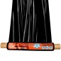 Rollo de film stretch negro con mango 50 cm SonFuertes de 30 micrones, con el film desplegado y los mangos de cartón a los lados Rollo de film stretch negro con mango 50 cm SonFuertes de 30 micrones, con el film desplegado y los mangos de cartón a los lados