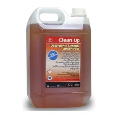 Bidón de 5 litros de detergente sintético concentrado Clean Up con 30 por ciento de materia activa y pH neutro, de Química 3 de 