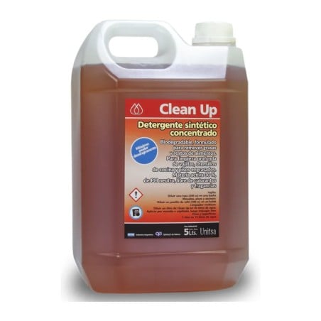 Detergente concentrado Clean Up 30% materia activa bidón 5 litros