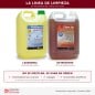 Los tres bidones de 5 litros de la línea de limpieza: el detergente concentrado Clean Up, la lavandina Bioklhor de 55 gramos de Los tres bidones de 5 litros de la línea de limpieza: el detergente concentrado Clean Up, la lavandina Bioklhor de 55 gramos de