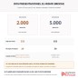 Estuche de 2000 broches para arrancar frente al de 5000 para volumen: mismo broche 35/15, cambia solo la cantidad Estuche de 2000 broches para arrancar frente al de 5000 para volumen: mismo broche 35/15, cambia solo la cantidad
