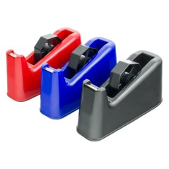 Porta cinta adhesiva grande SonFuertes en sus tres colores: rojo, azul y negro