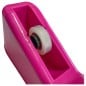 Porta cinta adhesiva grande rosa SonFuertes con el centro chico puesto y un rollo chico cargado Porta cinta adhesiva grande rosa SonFuertes con el centro chico puesto y un rollo chico cargado