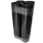 Bulto de 4 rollos de film stretch negro coreless envuelto de fábrica Bulto de 4 rollos de film stretch negro coreless envuelto de fábrica
