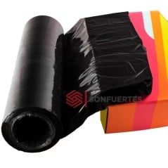 Film stretch negro cubritivo a contraluz, sin transparencia