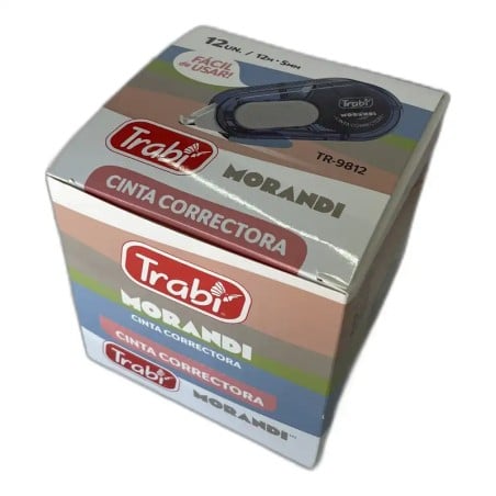 Cinta Correctora Trabi Morandi 12 m x 5 mm Caja x12