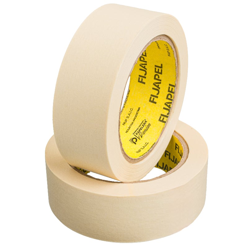 Cinta de papel 36mm Fijapel rollo de 40 mt adhesiva en bolsa Cinta de papel 36mm Fijapel rollo de 40 mt adhesiva en bolsa