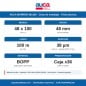 Ficha técnica de la cinta de embalaje AUCA marrón 48x100: 38 micrones, BOPP, adhesivo acrílico, caja x36 de 3.600 m Ficha técnica de la cinta de embalaje AUCA marrón 48x100: 38 micrones, BOPP, adhesivo acrílico, caja x36 de 3.600 m