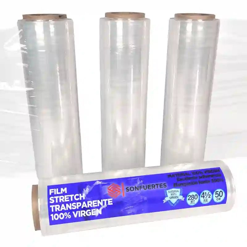 Film Stretch para embalaje 50cm rollo plastico SonFuertes
