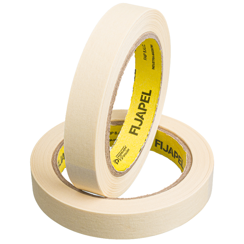 Cinta de papel 18mm Fijapel rollo de 40 mt adhesiva en bolsa Cinta de papel 18mm Fijapel rollo de 40 mt adhesiva en bolsa