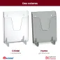 Porta folletos A4 Acrimet 863 en sus dos colores: cristal transparente y humo gris ahumado Porta folletos A4 Acrimet 863 en sus dos colores: cristal transparente y humo gris ahumado