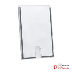 Porta hoja A4 autoadhesivo de pared Acrimet 865, cuadro multiuso transparente de 31,6 x 23,2 cm